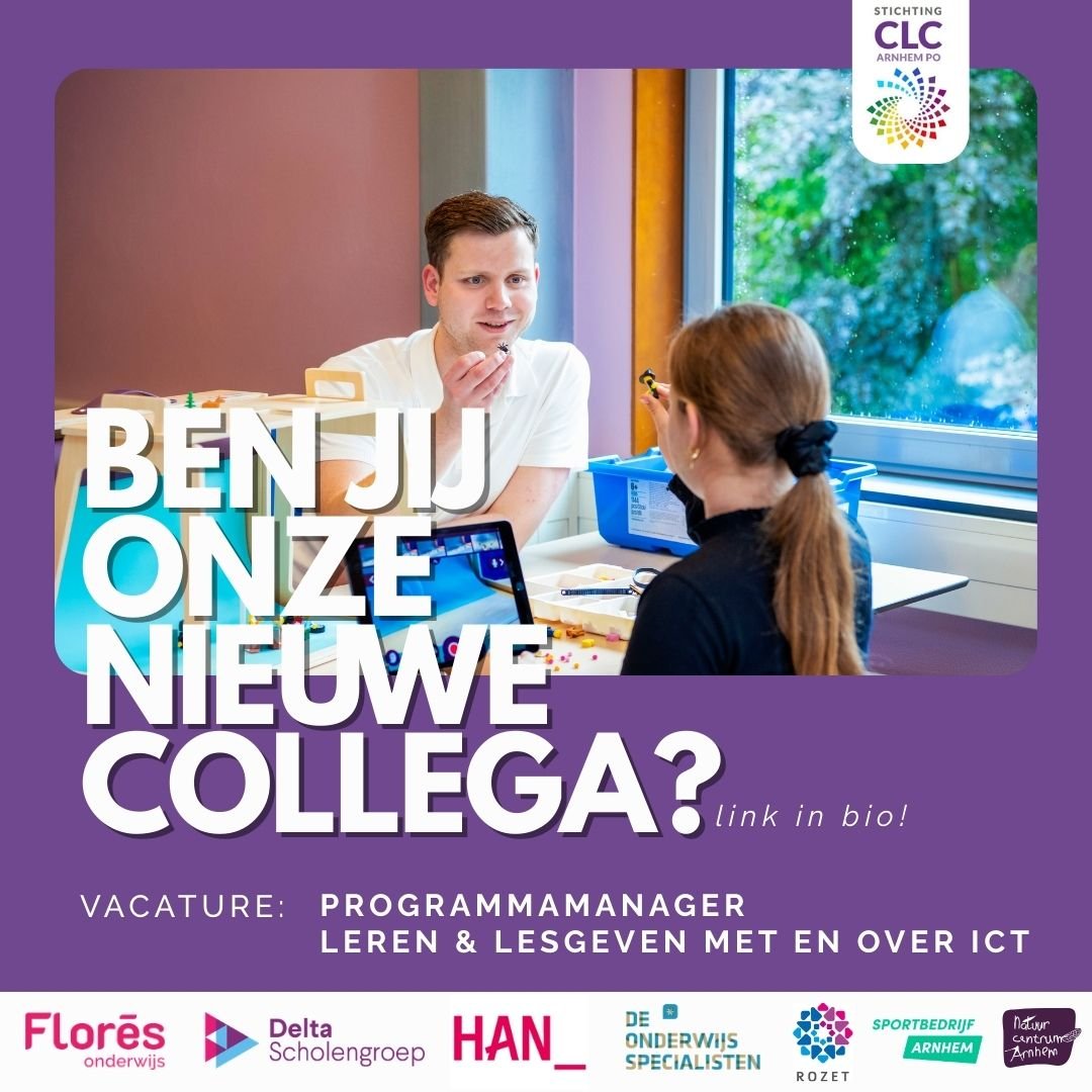 Vacature programmanager Leren & Lesgeven met en over ICT