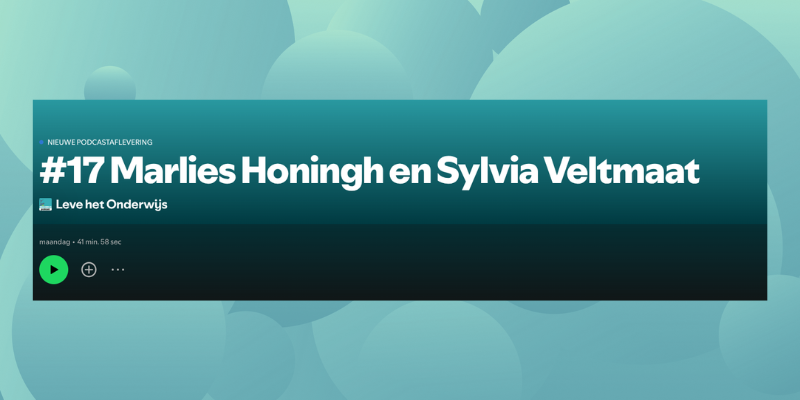 Leve het onderwijs podcast #17 Marlies Honingh en Sylvia Veltmaat over maatschappelijke democratie