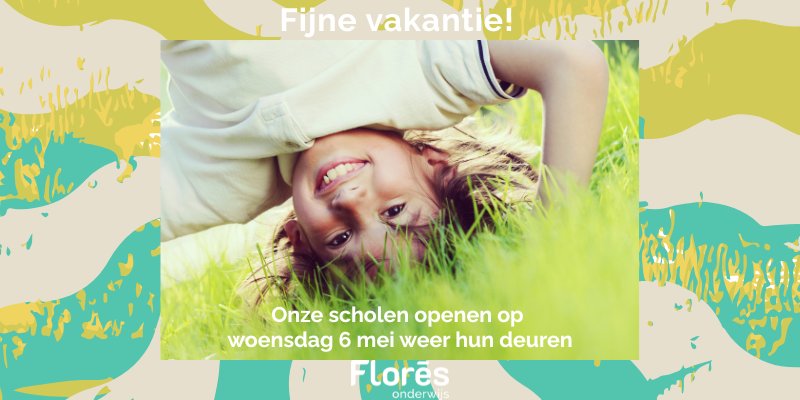 Flores heeft vakantie!
